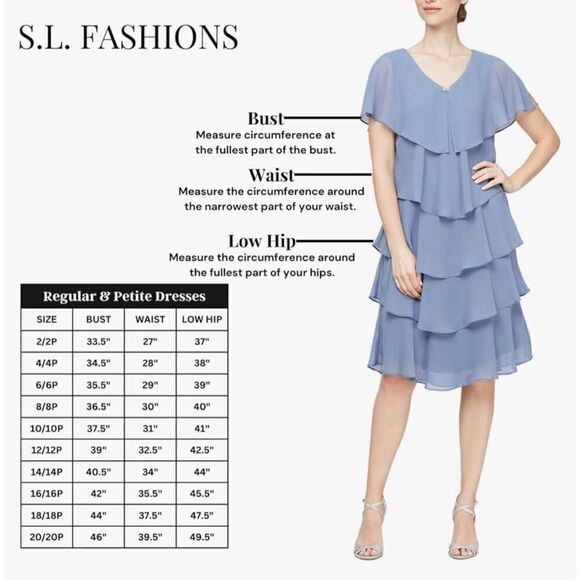 S.L. Fashions Mother of The Bride Jacket Dress with Sequined Cut Out Shoulder - Picture 11 of 11